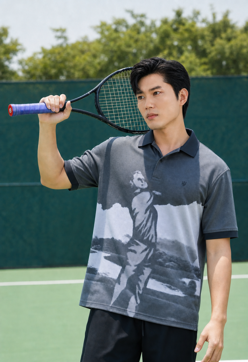 Áo Polo HAAN Aesthetic Chất Liệu Drytech Black Golf -