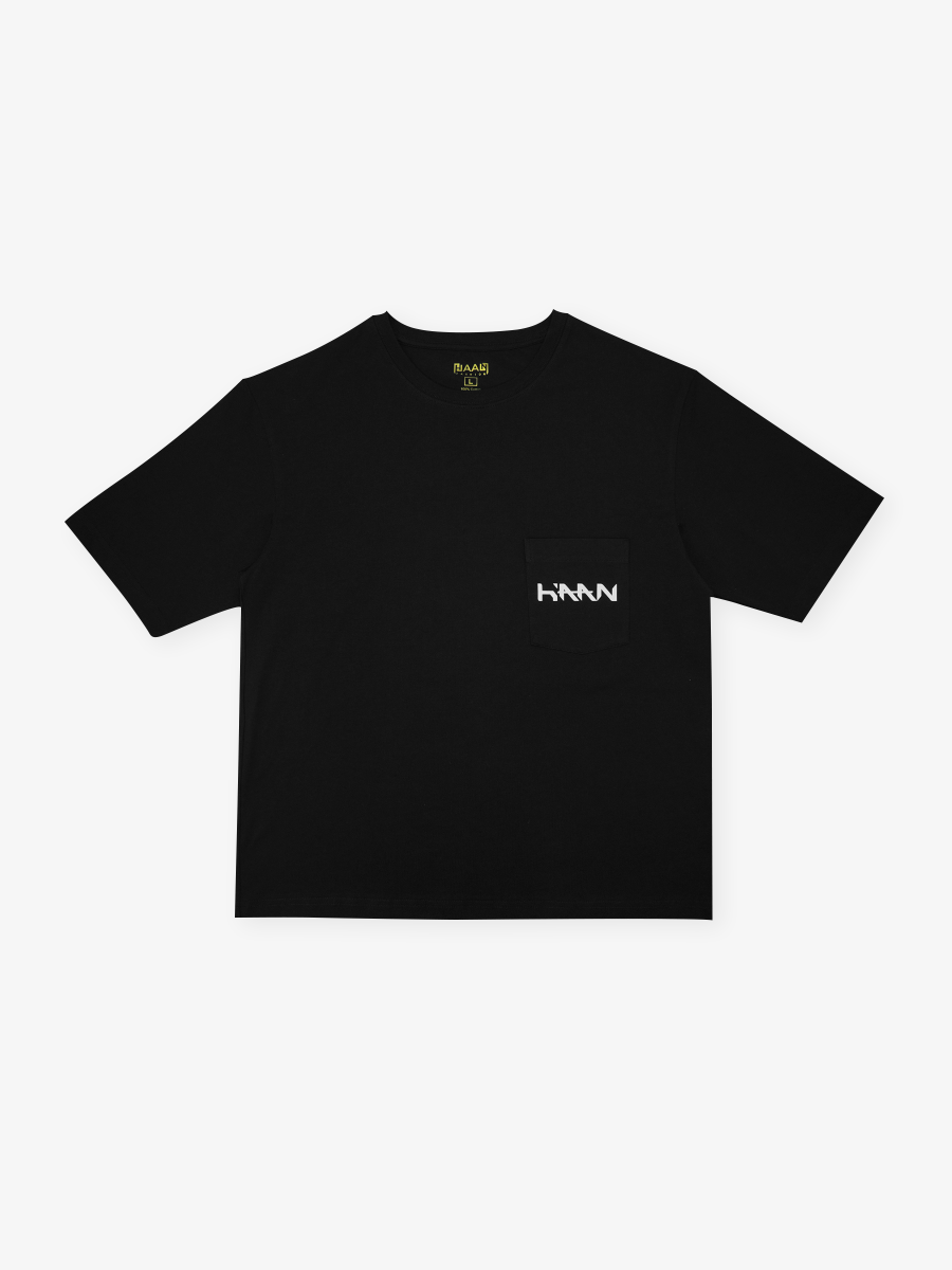 Áo thun Cotton 180 GSM Relaxed Fit HAAN -  Đen -